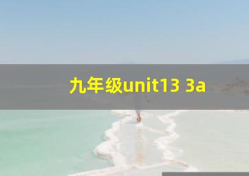 九年级unit13 3a